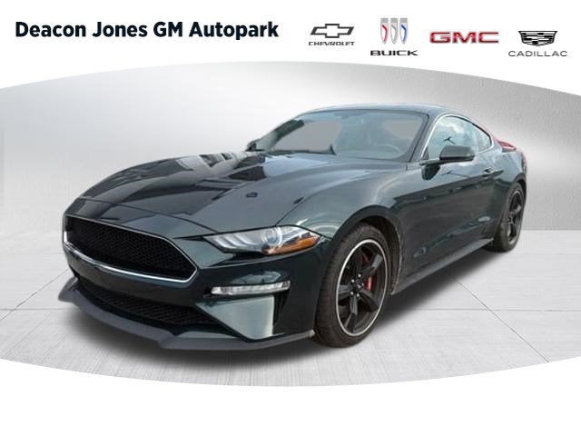 2019 Ford Mustang Bullitt in Green — front three-quarter view