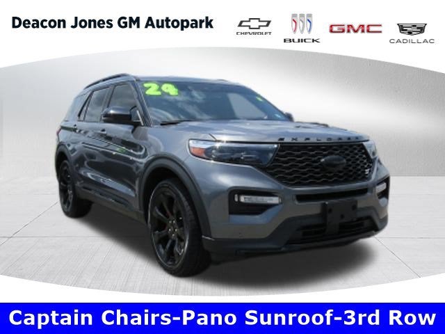 2024 Ford Explorer ST in Gray — front three-quarter view