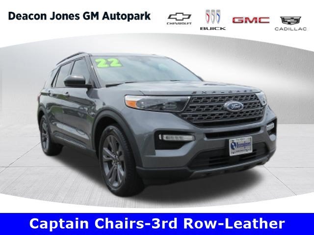 2022 Ford Explorer XLT in Gray — front three-quarter view