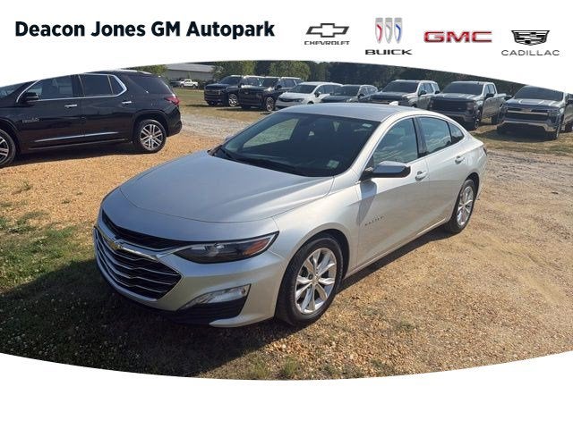 2019 Chevrolet Malibu LT in Silver Ice Metallic — front three-quarter view