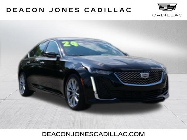 2024 Cadillac CT5 Premium Luxury in Black Raven — front three-quarter view
