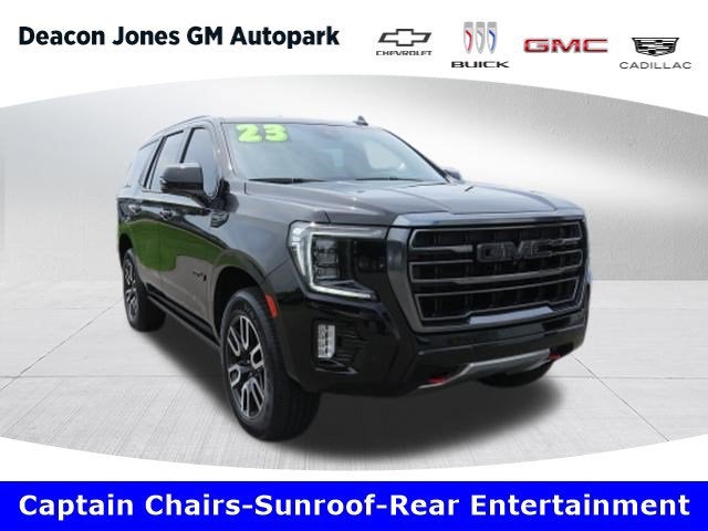 2023 GMC Yukon AT4 in Onyx Black — front three-quarter view