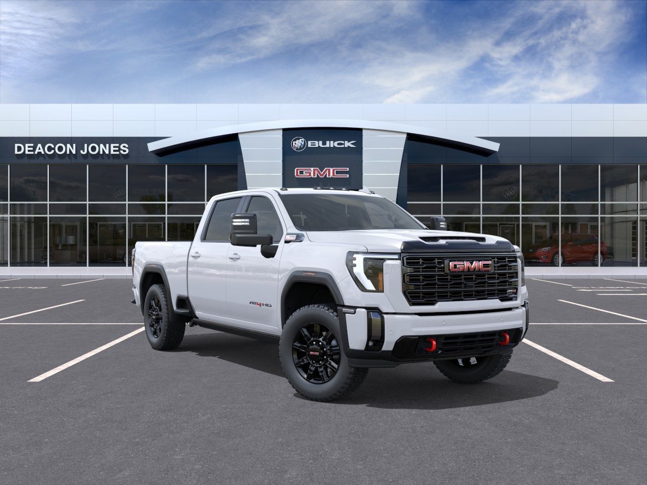 2026 GMC Sierra 2500 HD AT4 in Summit White — front three-quarter view