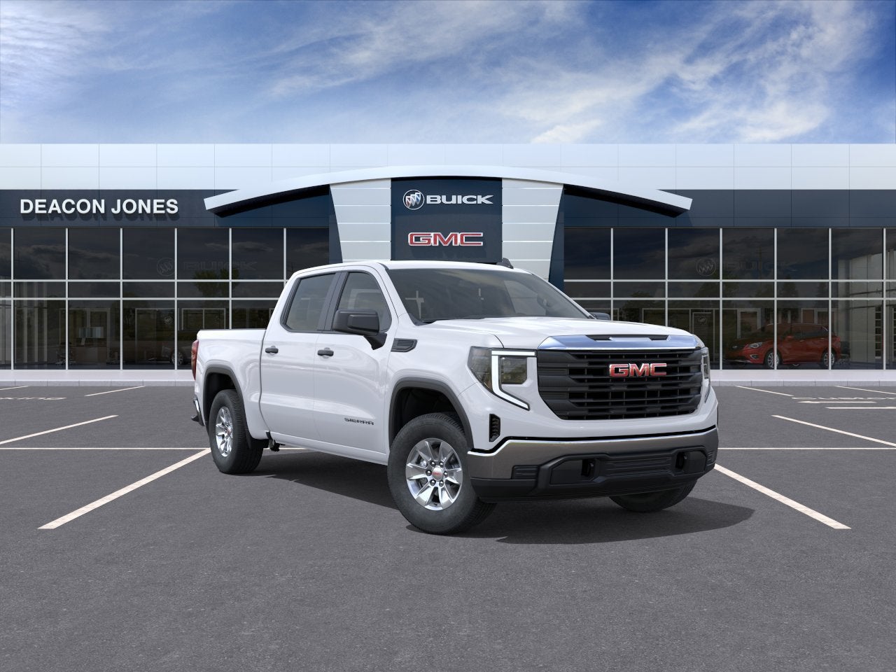 2025 GMC Sierra 1500 Pro in Summit White — front three-quarter view