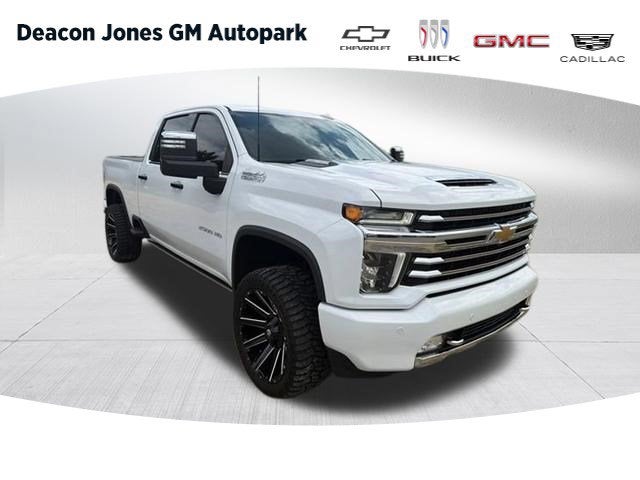 2022 Chevrolet Silverado 2500 HD High Country in Summit White — front three-quarter view