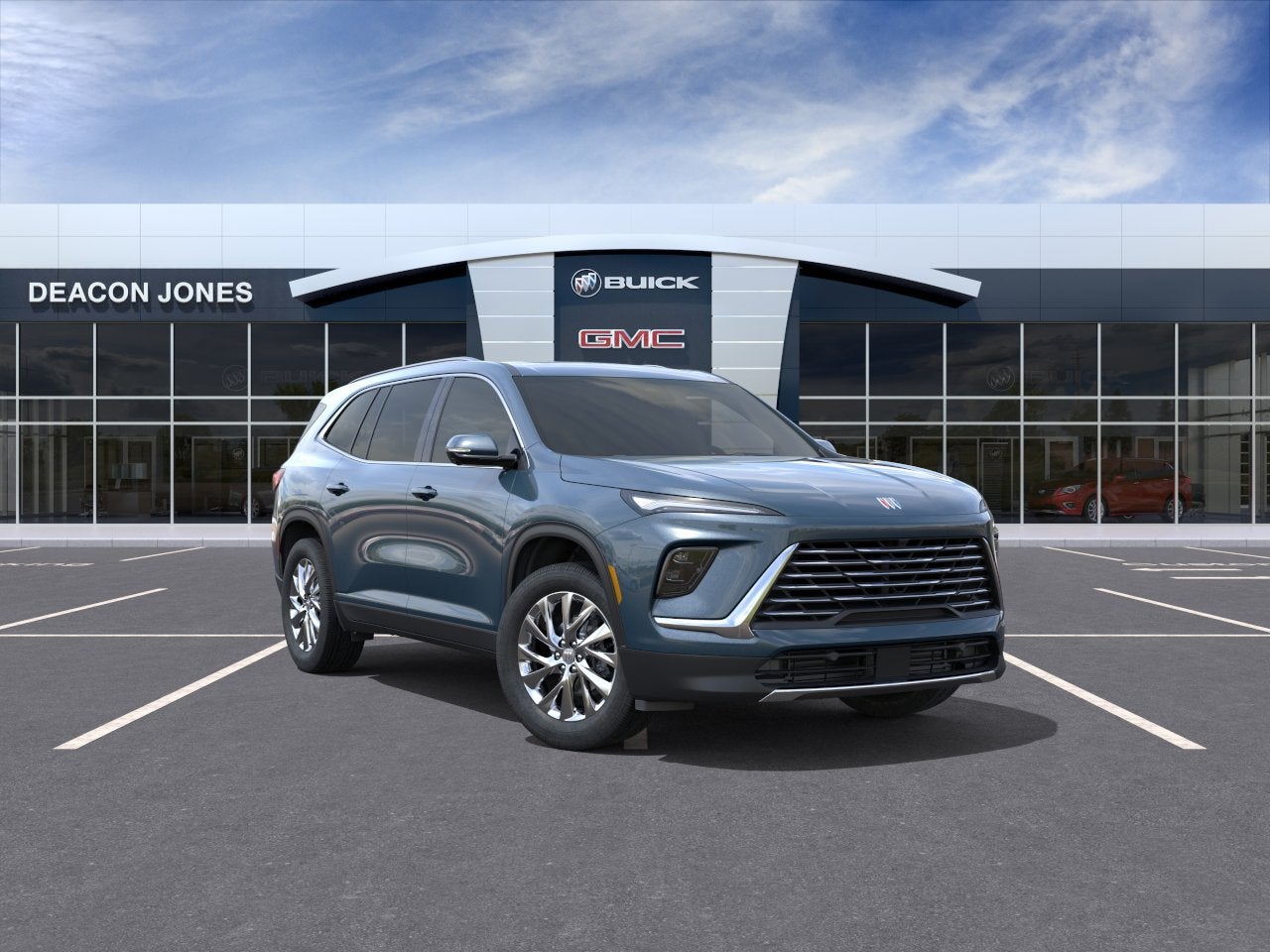 2026 Buick Enclave Preferred in Ocean Blue Metallic — front three-quarter view