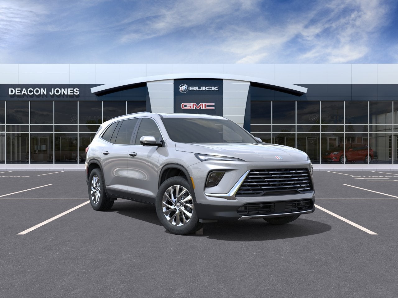 2026 Buick Enclave Preferred in Moonstone Gray Metallic — front three-quarter view