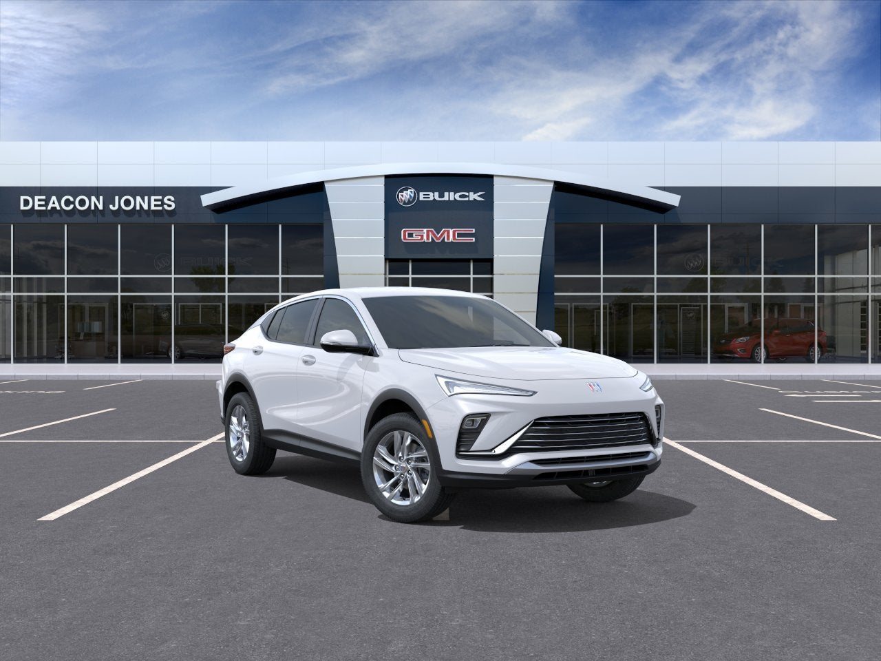 2026 Buick Envista Preferred in Summit White — front three-quarter view